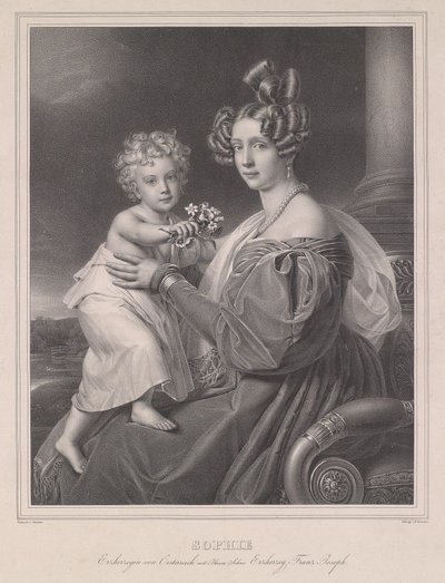 Archiduchesse Sophie avec son fils l